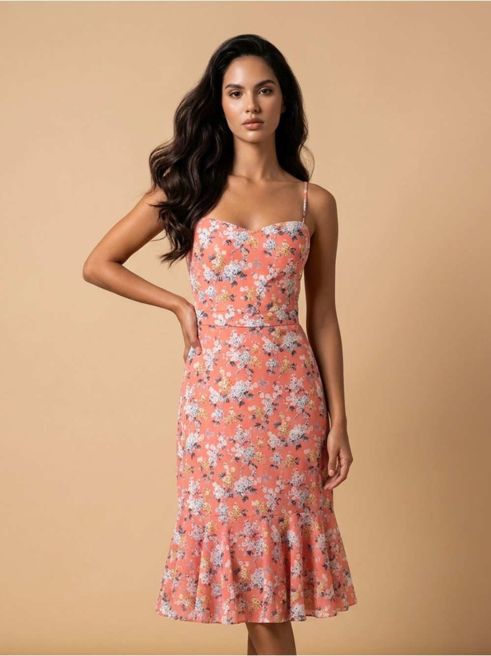 J.crew Ruffle-hem midi dress in Liberty® Josephine floral